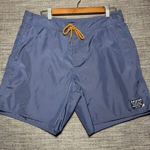 Brixton Board Shorts Mens 32 Blue Solid Casual Surf Beachwear 04866 WANAV